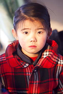 Young Chinese girl in Heilongjiang province, Northern China, Asia