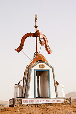 A Mongolian shrine in Inner Mongolia, China, Asia