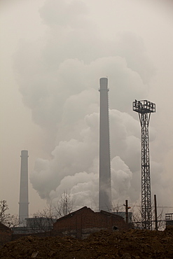 Hangdang Steel works is one of the largest steel plants in China, fuelling the country's huge construction boom and requiring massive quantities of coal to power its furnaces, Hangdang, Northern China, Asia