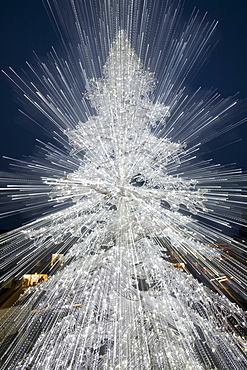 A Christmas tree in  Ambleside, Lake District, Cumbria, chatsworth house