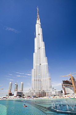 The Burj Dubai, the world's tallest building, Dubai, United Arab Emirates, Middle East