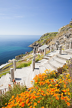 The Minack theatre at Porthcurno in Cornwall, England, United Kingdom, Europe