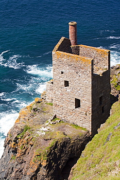 The Famous Crown tin mine at Botallack in Cornwall, England, United Kingdom, Europe