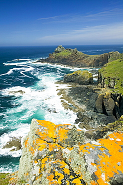 Coastal scenery near Zennor in Cornwall, England, United Kingdom, Europe