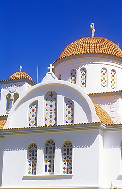 A Greek Orthodox church on Crete, Greek Islands, Greece, Europe