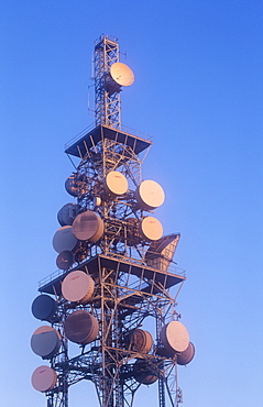 A communications tower in Carlisle, Cumbria, England, United Kingdom, Europe