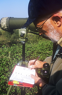 Tony Cooper a volunteer bird surveyor for the British Trust for Ornithology. Survey work undertaken over many years  in the UK of birds has revealed birds reacting to climate change by changing range or starting to breed earlier.