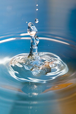 Water flowing into a bowl