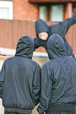 Young lads in Salford, Manchester, England, United Kingdom, Europe