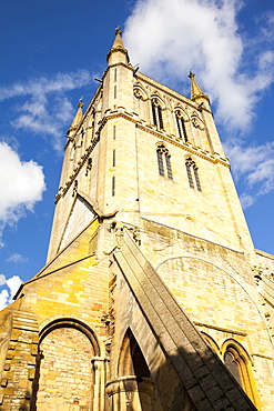 Pershore Abbey, one of the largest abbeys in the UK was destroyed in the reformation, but the attached church survived. Pershore, Worcestershire, England, United Kingdom, Europe