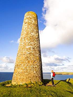 A tower at Stepper Point near Padstow, Cornwall, England, United Kingdom, Europe