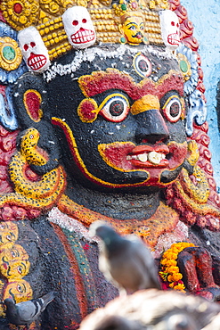 A Hindu shrine in Kathmandu, Nepal, Asia