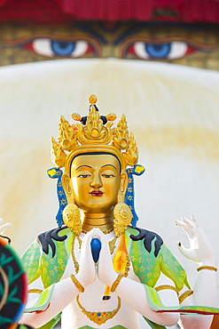 The Boudhanath Stupa, one of the holiest Buddhist sites in Kathmandu, UNESCO World Heritage Site, Nepal, Asia