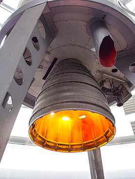 A Blue Streak space rocket at the National Space Centre in Leicester, England, United Kingdom, Europe