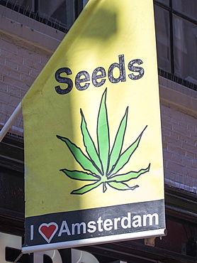 A shop selling drugs in the red light district, Amsterdam, Netherlands, Europe