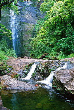 Hanakapiai falls, Kauai, Hawaii, United States of America, Pacific