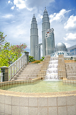 Petronas Towers.  Kuala Lumpur, Selangor, Malaysia, Asia