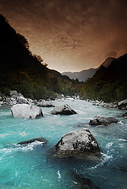 River. Camp Koren. Koberjan, Slovenia      (rr)