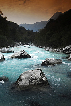 River. Camp Koren. Koberjan, Slovenia      (rr)