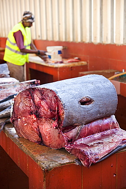 04/04/2009 Mindelo, Fishmarke, Torre de Belem, Near the fishmarket of Mandelo. . Mindelo, Fish Market, Sao Vicente Island. Cape Verde Islands