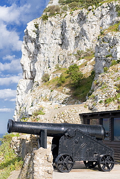 Costal Defence, Cannons Of Gibralter, guns of Gibraltar, 32 pound cannon. City Of Gibraltar, Gibralter Tunels, Gibraltar Strait . UK