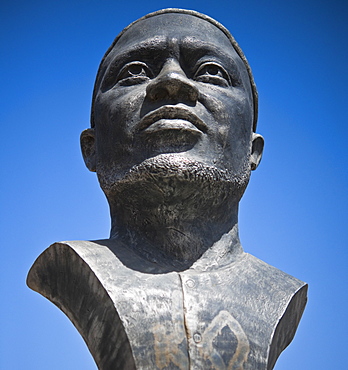 Independence Statue memorial, 03/04/2009. Praia, Assomada Village, Sao Tiago Island. Cape Verde