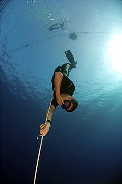 Sara Campbell world Champion freediver running freediving courses in Dahab. Egypt.