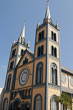 St. Peter and Paul's Cathedral in Paramaribo, claimed to be the biggest and tallest wooden building in the western hemisphere, Paramaribo, Suriname, South America