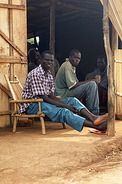 An IDP camp (internally displaced people) in Te-Tugu district of Northern Uganda has been created to accommodate the mass of Ugandan refugees fleeing the LRA (Lords Resistance Army) who are fighting the Ugandan government and its people. Te-Tugu, Uganda, East Africa