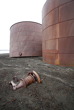 The old Norwegian whaling station at Whaler's Cove, Deception Island