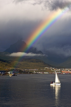 Views of the town of Ushuaia, Argentina