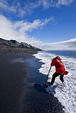 Natural history staff from the Lindblad Expedition ship National Geographic Explorer doing various things in and around the Antarctic Peninsula