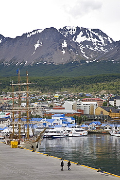 Views of the town of Ushuaia, Argentina