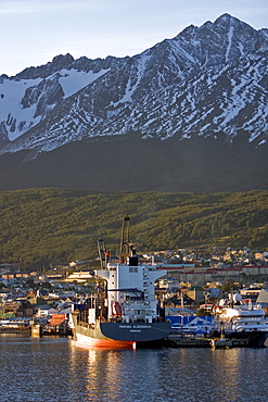 Views of the town of Ushuaia, Argentina