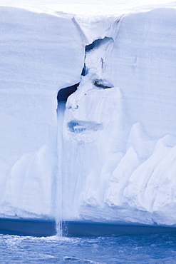 Views of Austfonna, an ice cap located on Nordaustlandet in the Svalbard archipelago, Norway