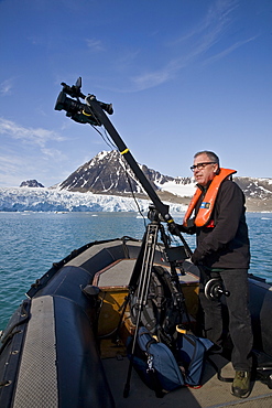 Natural history staff from the Lindblad Expedition ship National Geographic Explorer doing various things in and around the Svalbard Archipelago