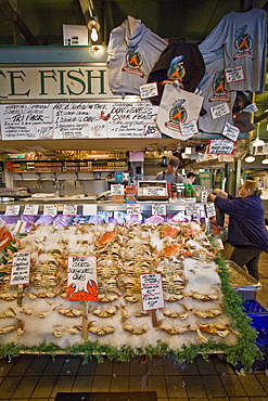 Views of the famous Pike Street Market in downtown Seattle, Washington State, USA