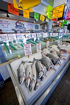 Views of the famous Pike Street Market in downtown Seattle, Washington State, USA