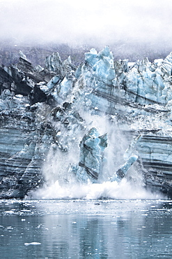 Lamplugh Glacier in Glacier Bay National Park, southeast Alaska, USA