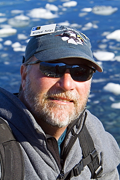 Staff from the Lindblad Expedition ship National Geographic Explorer Michael Nolan in Antarctica