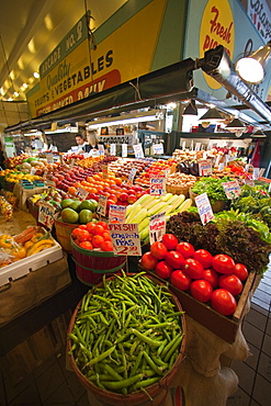 Views of the famous Pike Street Market in downtown Seattle, Washington State, USA