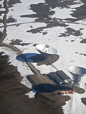 Aerial view of Spitsbergen, Svalbard, Norway