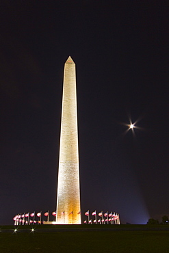 Views of the Washington Monument in Washington, D.C., USA