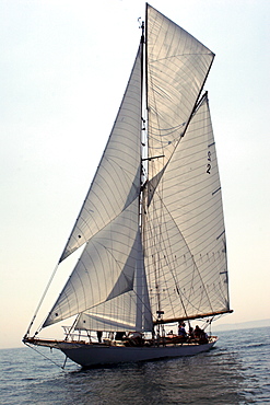 Yachts. Classic Boats, Sailing River Dart, Dartmouth, Devon.